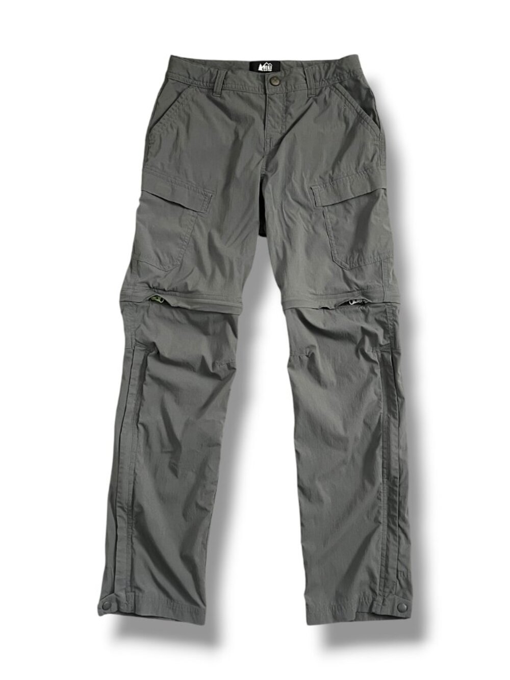 REI Co-op Kids Gray Sahara Hiking Convertible Shorts to Pants Size Medium 10-12